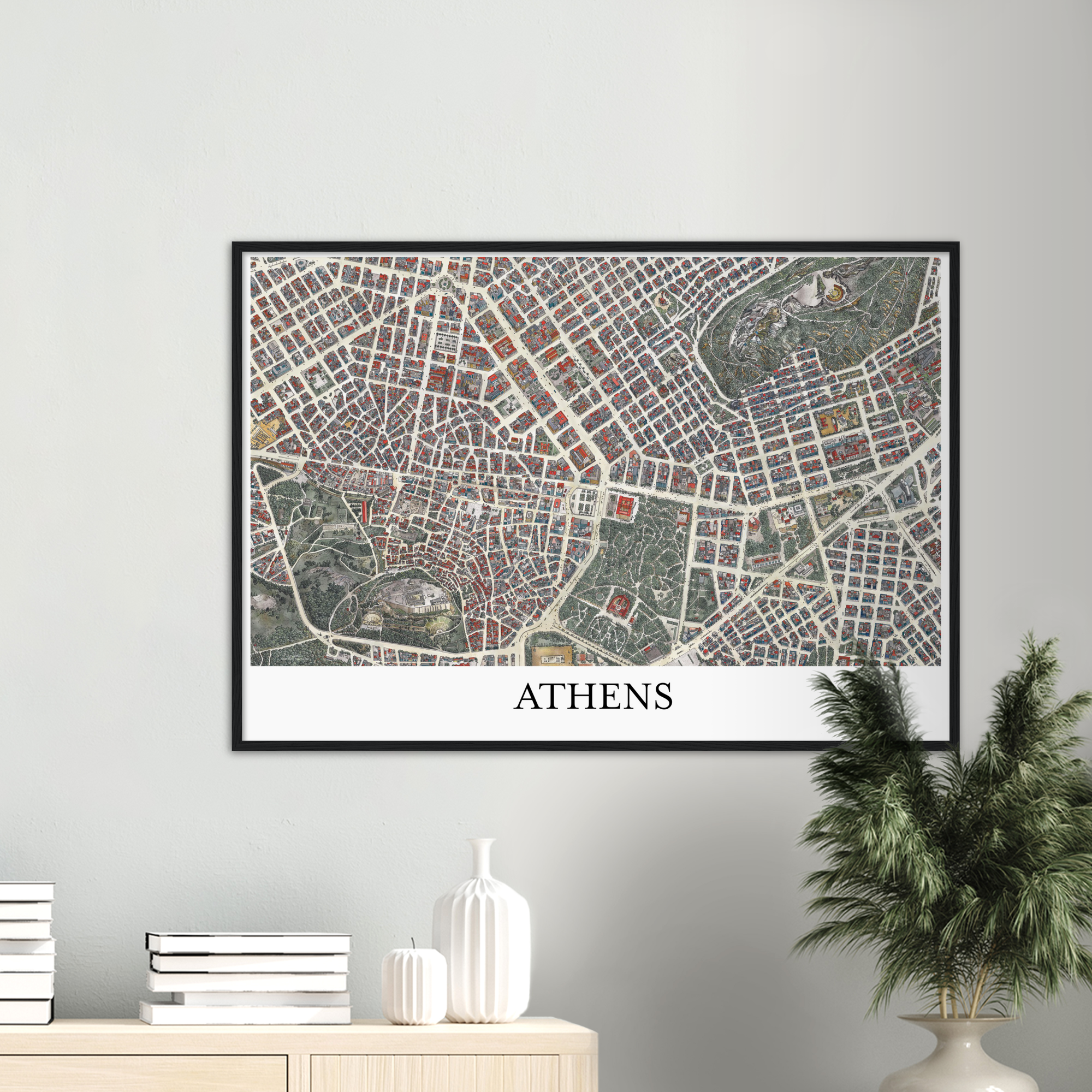 Athens, Greece – Color Print – Wooden Framed Poster