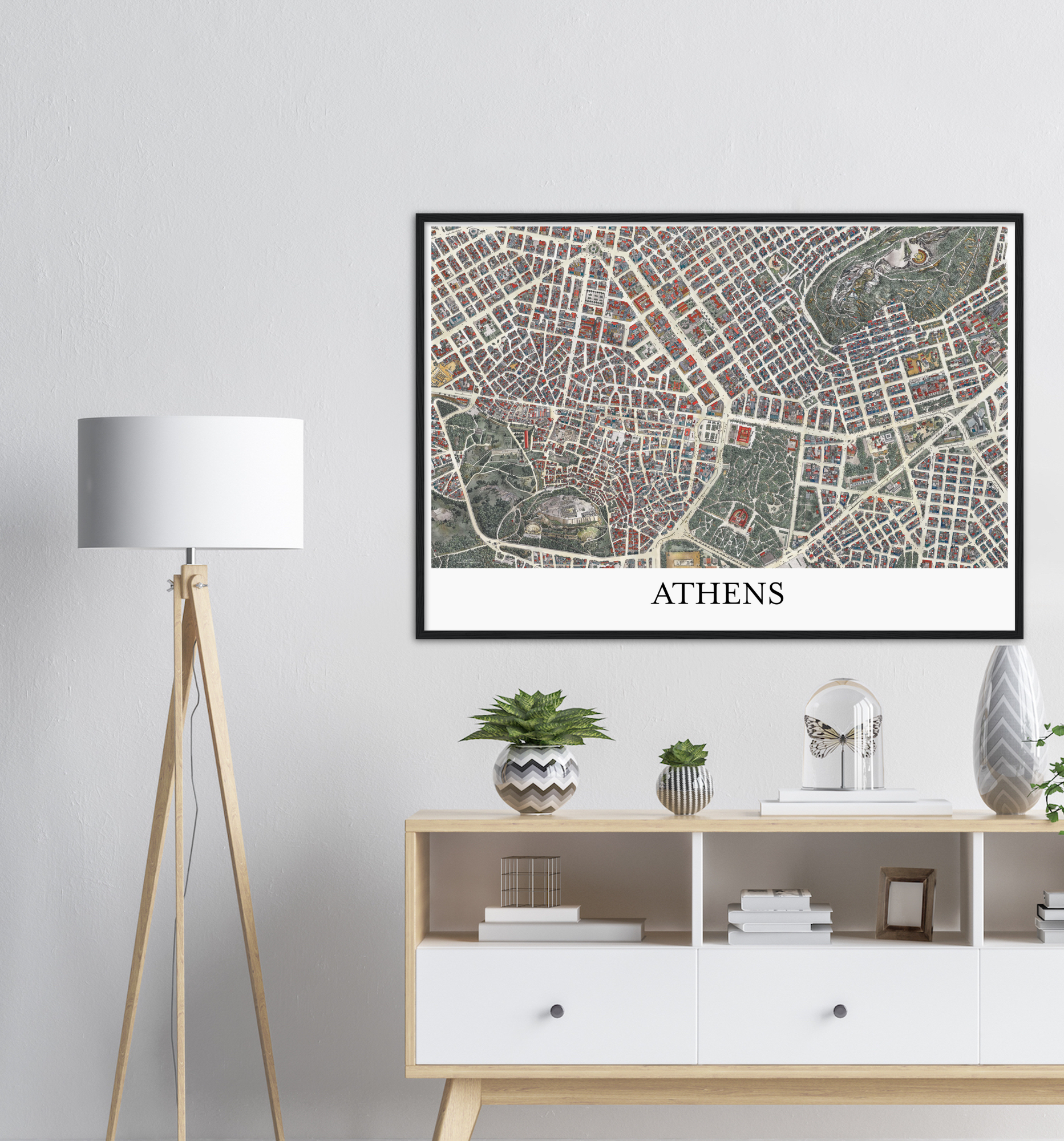 Athens, Greece – Color Print – Wooden Framed Poster