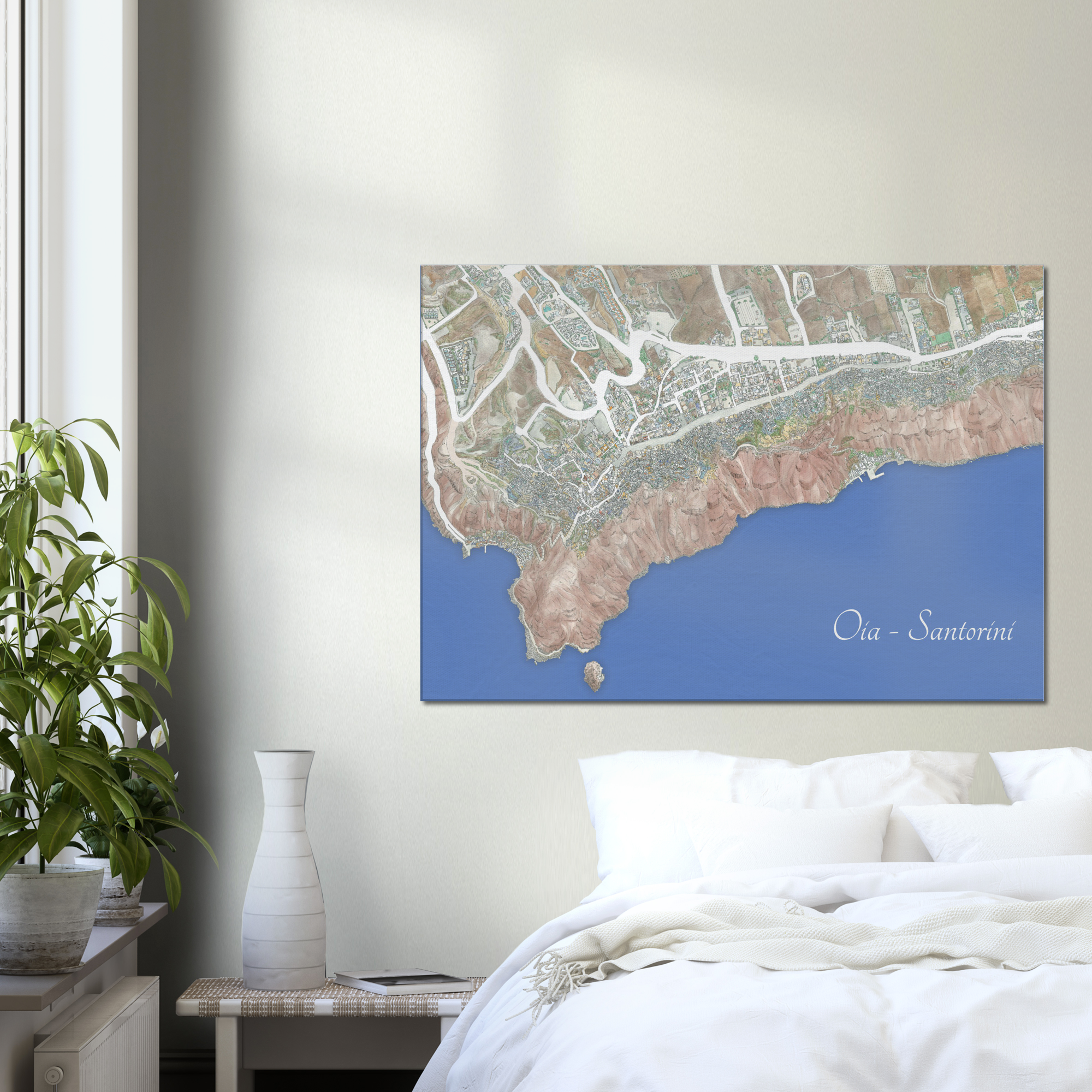 Oia Santorini Map